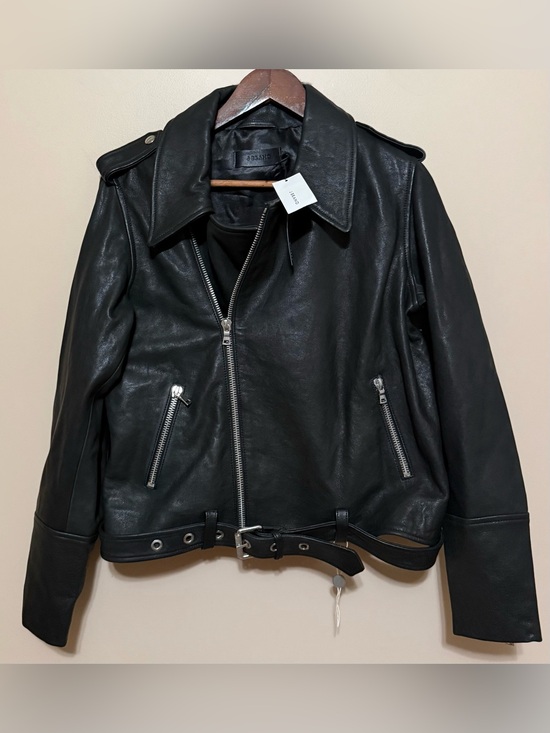 J Brand Jackets & Blazers - NWT J Brand 100% Lamb Leather Biker Jacket with Silver Hardware Sz M